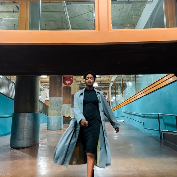 Custom Faith Green Isaiah 43 Trench Coat-8 - Picture 2 of 5